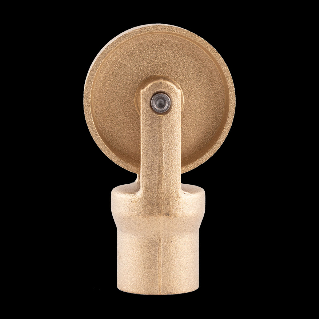 BAILEY Drain Clearing Wheel: Durable brass tool for efficient drain maintenance, compatible with Bailey Blue Rods® for easy blockage removal.