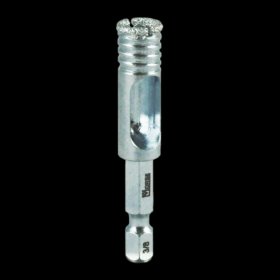 MORSE 10mm Diamond Tile Drill for precise, clean holes in ceramic, porcelain, and glass with minimal chipping.