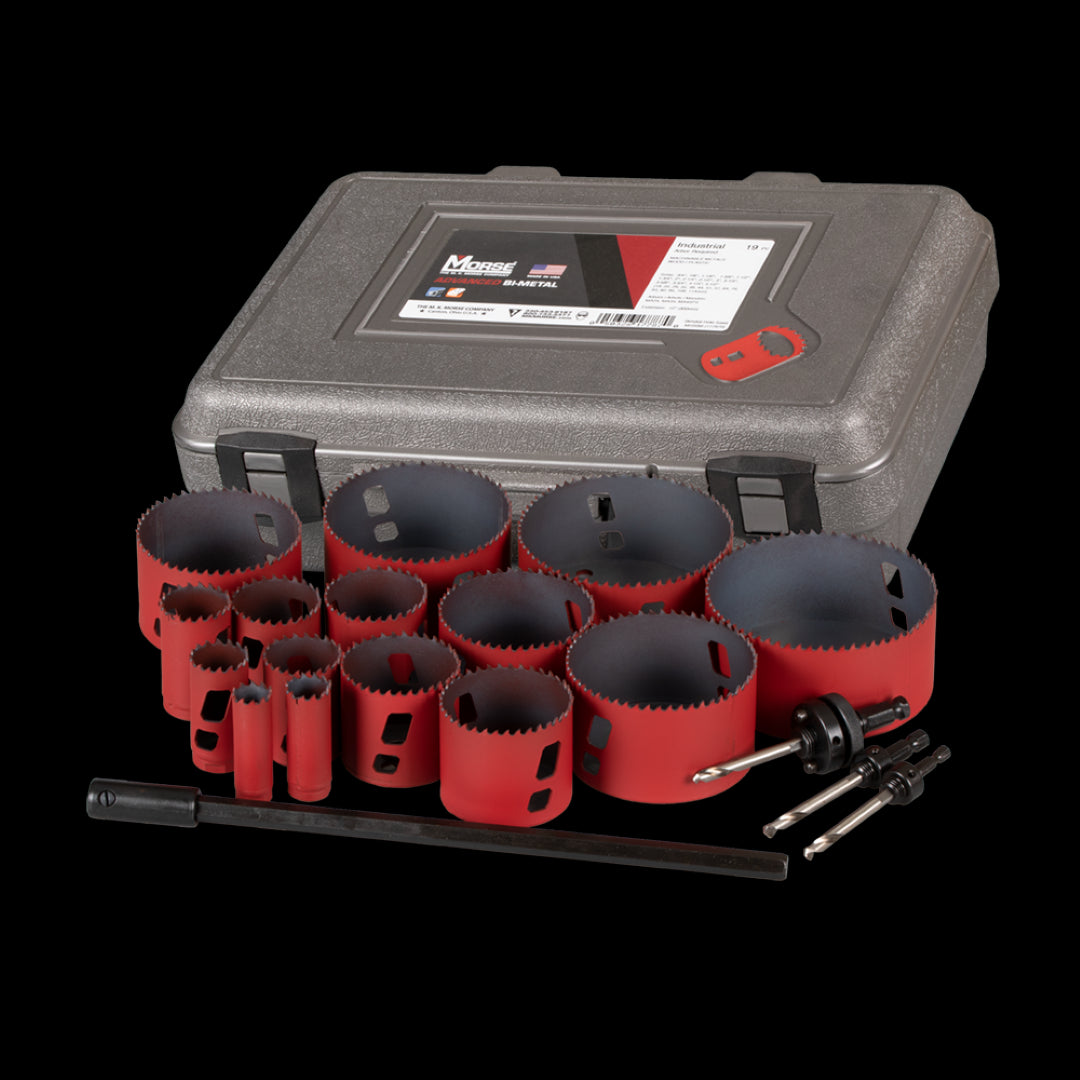 MORSE Industrial Holesaw Set - 19pc