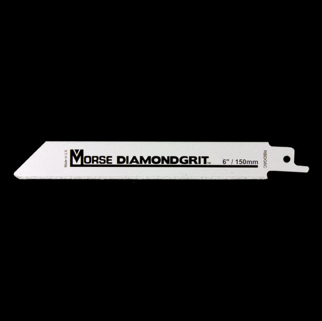 MORSE Diamond Grit® 152mm saw blade for precision cutting of tough materials like granite and brick, designed for durability.