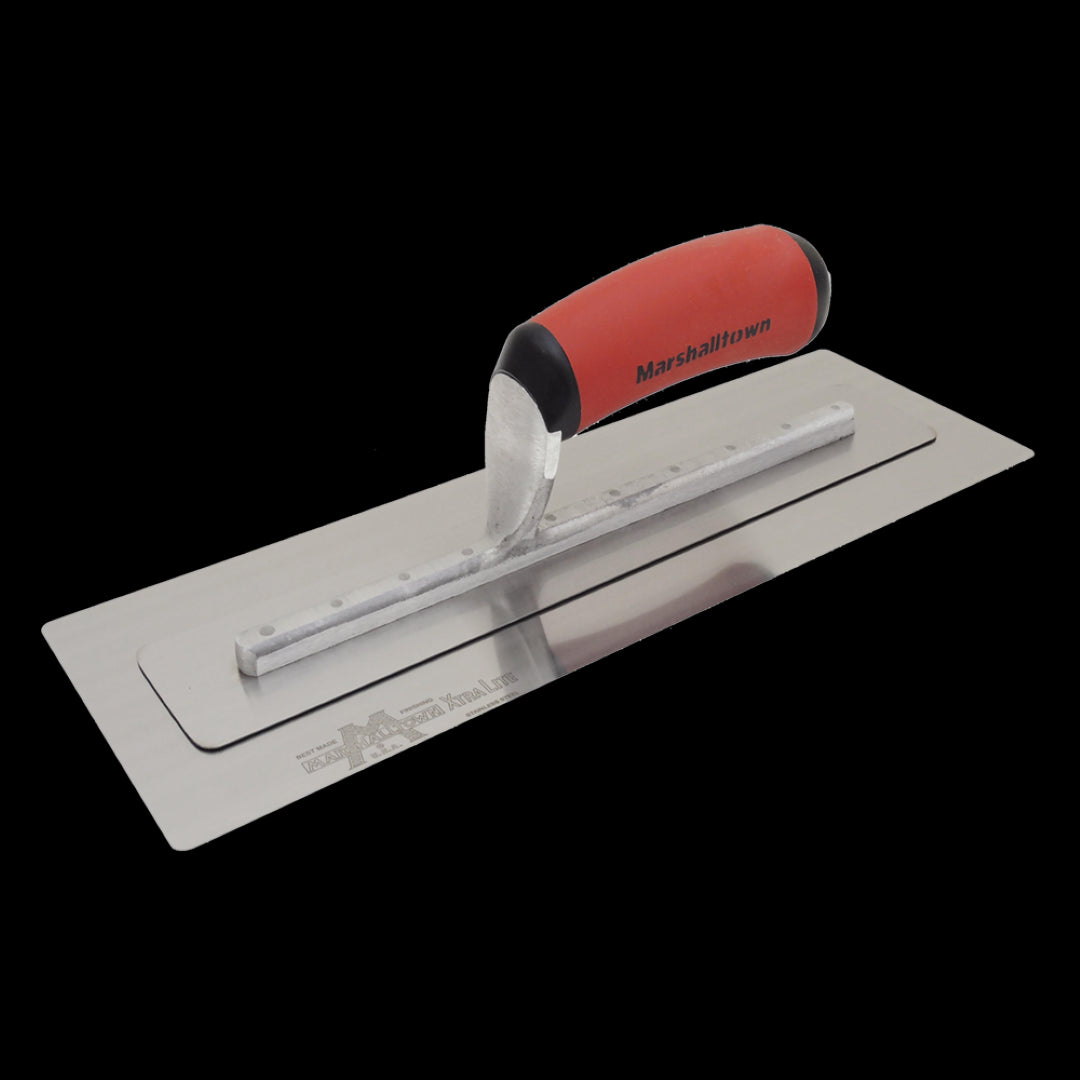 MARSHALLTOWN 275mm Permaflex Trowel with flexible blade and soft grip handle for smooth finishes and user comfort.