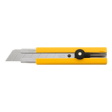 OLFA 25mm snap-off blade knife with anti-slip grip, perfect for professional and DIY cutting tasks.