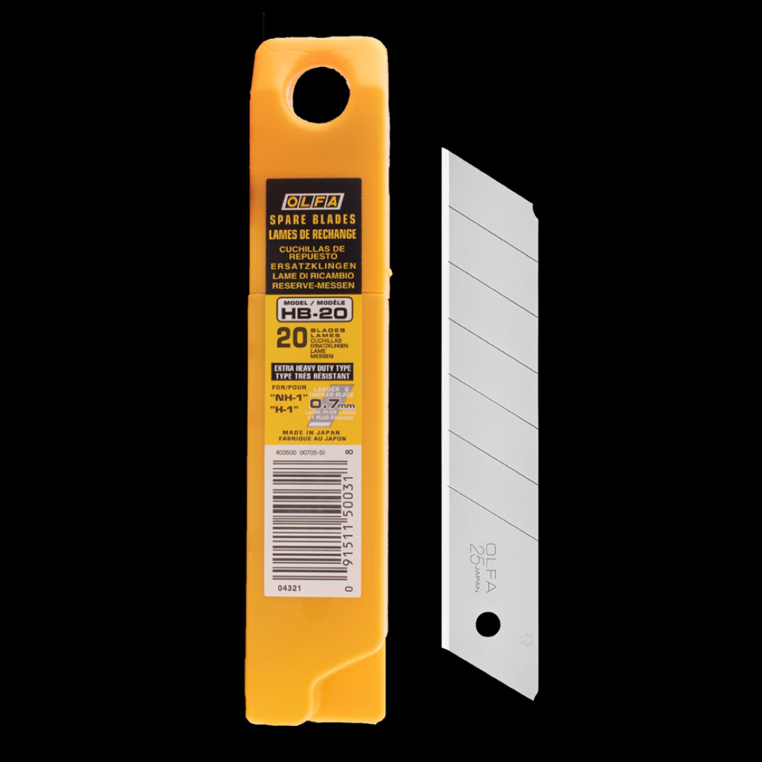 OLFA 25mm Standard Snap Off Blade - 20 Pack