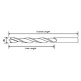 PG Professional CV Dowel Drill Bit, 10mm x 132mm, made from durable Chrome Vanadium Steel for precise woodworking.