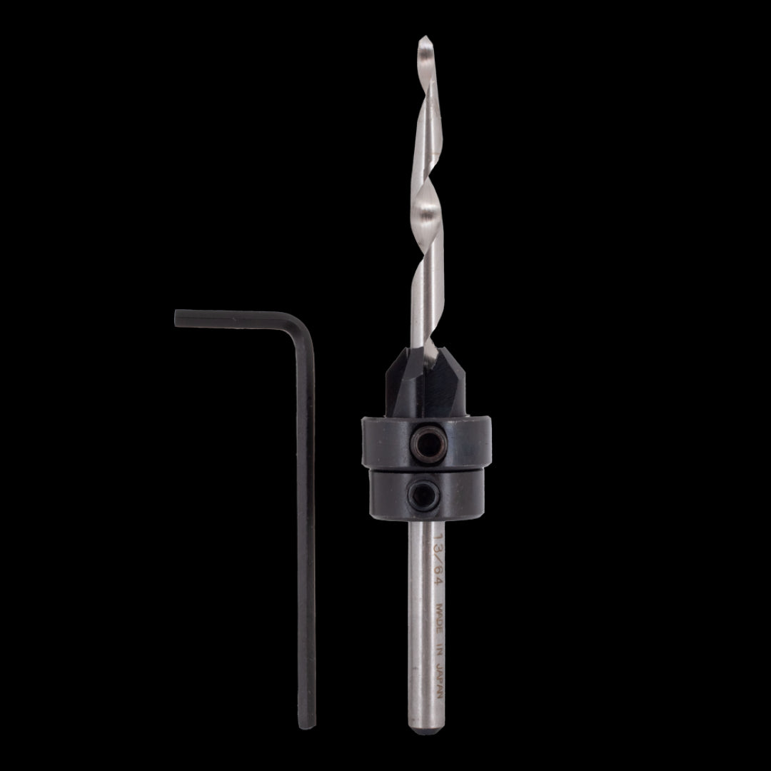 STAR-M 13/64" Adjustable Countersink, precision tool for clean screw holes, featuring durable high carbon steel construction.