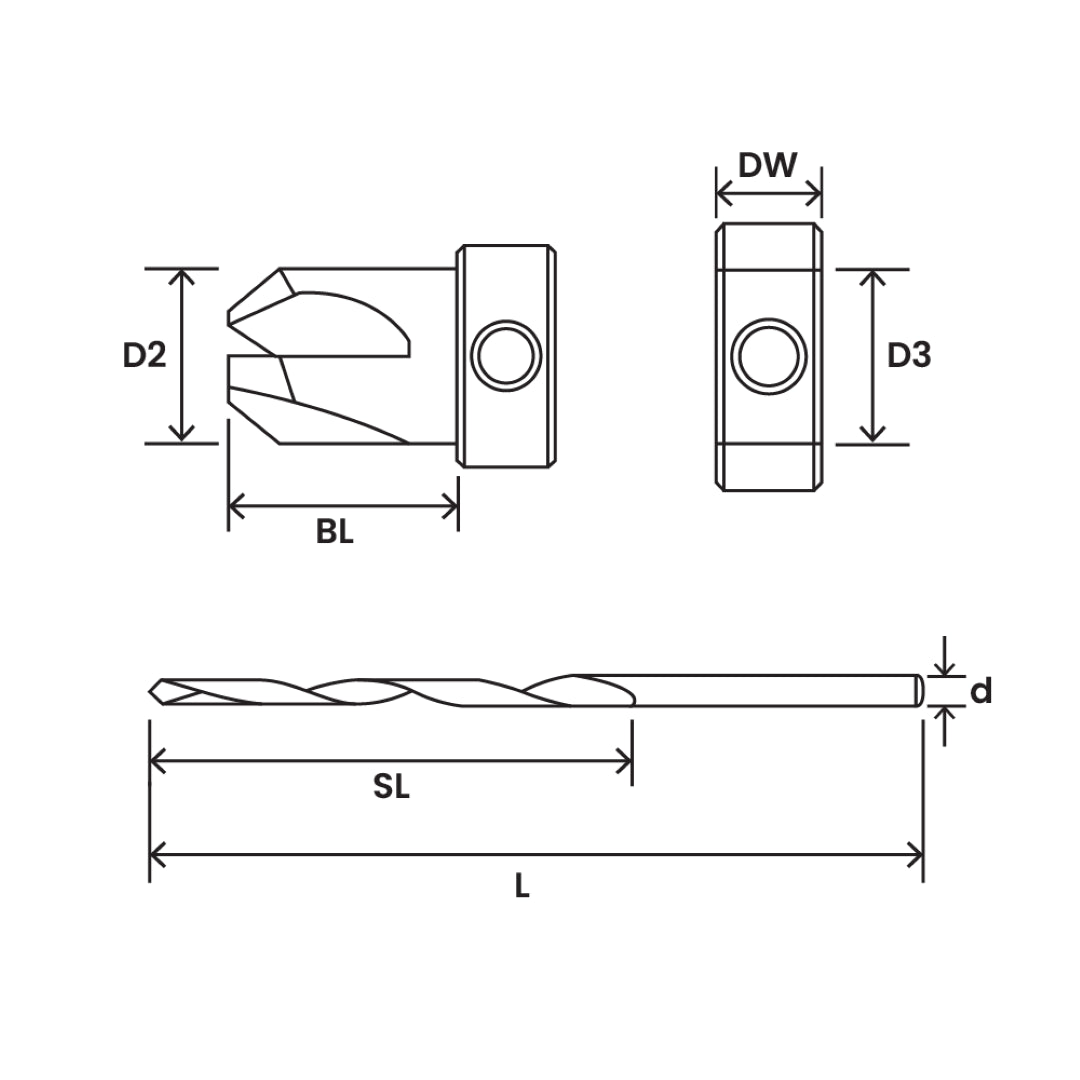 STAR-M 13/64" Adjustable Countersink/Bore tool for precise screw head placement in woodworking projects.