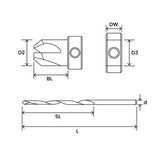 STAR-M 13/64" Adjustable Countersink/Bore tool for precise screw head placement in woodworking projects.