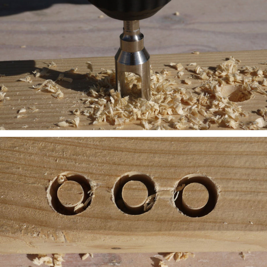 STAR-M 10mm Plug Cutter for precise wooden plugs, crafted from High Carbon Steel for durability in woodworking projects.