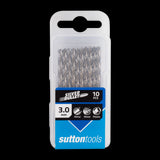 SUTTON HSS Drill Bit (3mm x 61mm) - 10 Pack