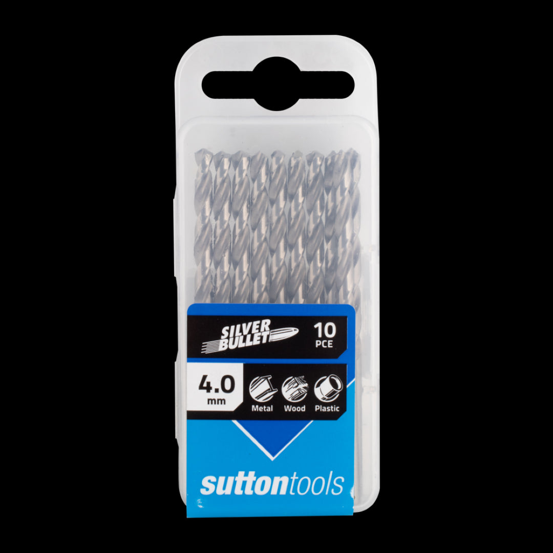 SUTTON HSS Drill Bit (4mm x 75mm) - 10 Pack