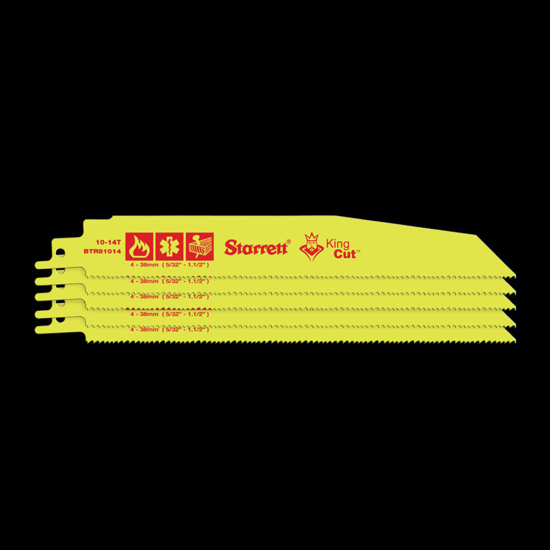 STARRETT Fire Rescue & Demolition Reciprocating Blade (200mm x 10/14t) - 5 Pack