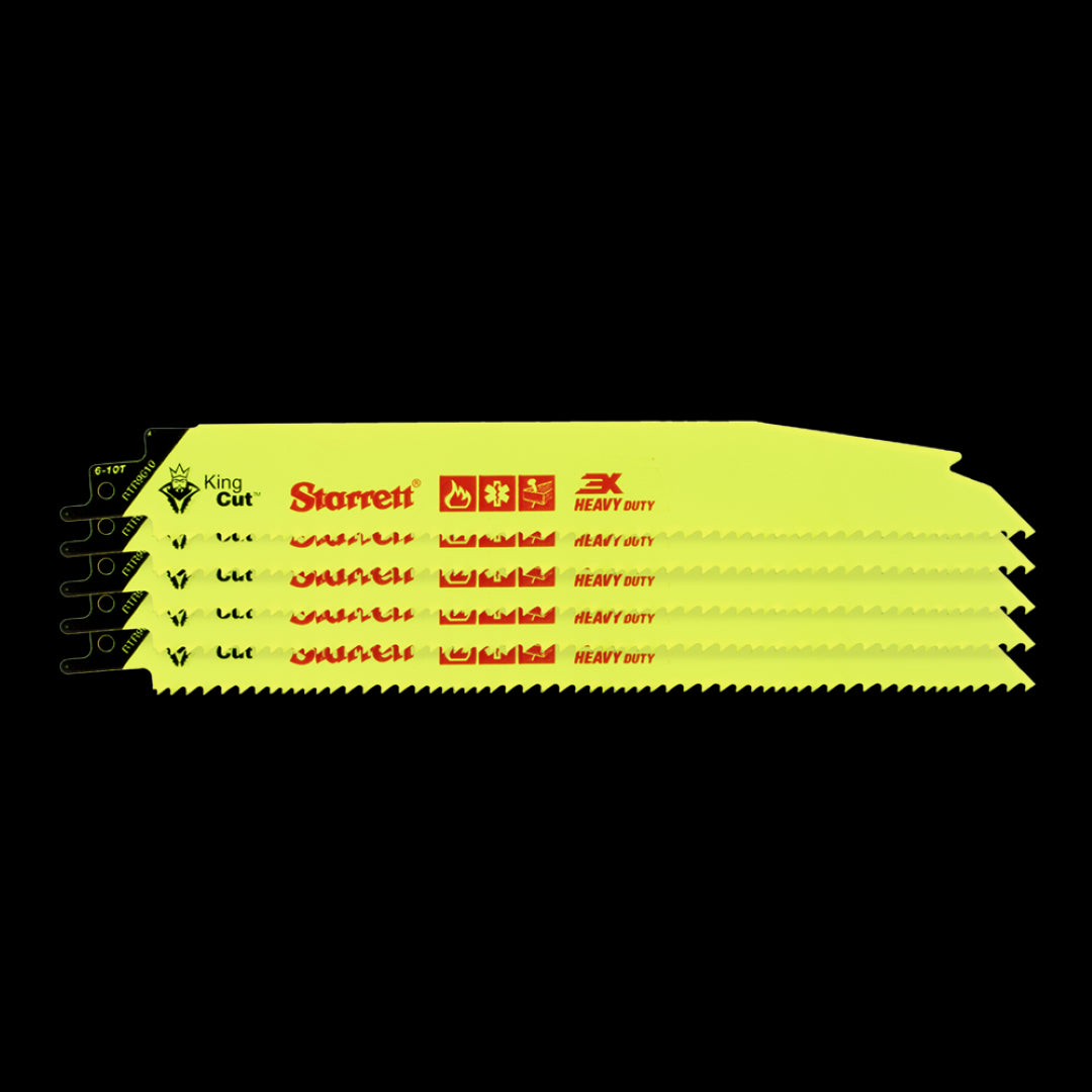 STARRETT Fire Rescue & Demolition Reciprocating Blade (228mm x 6/10t) - 5 Pack