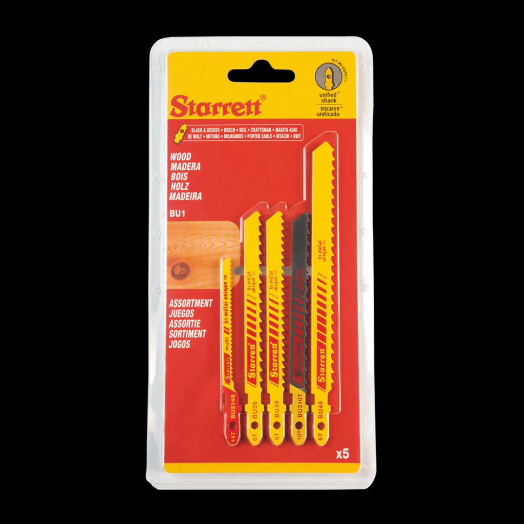 STARRETT Assorted Jigsaw - 5pc