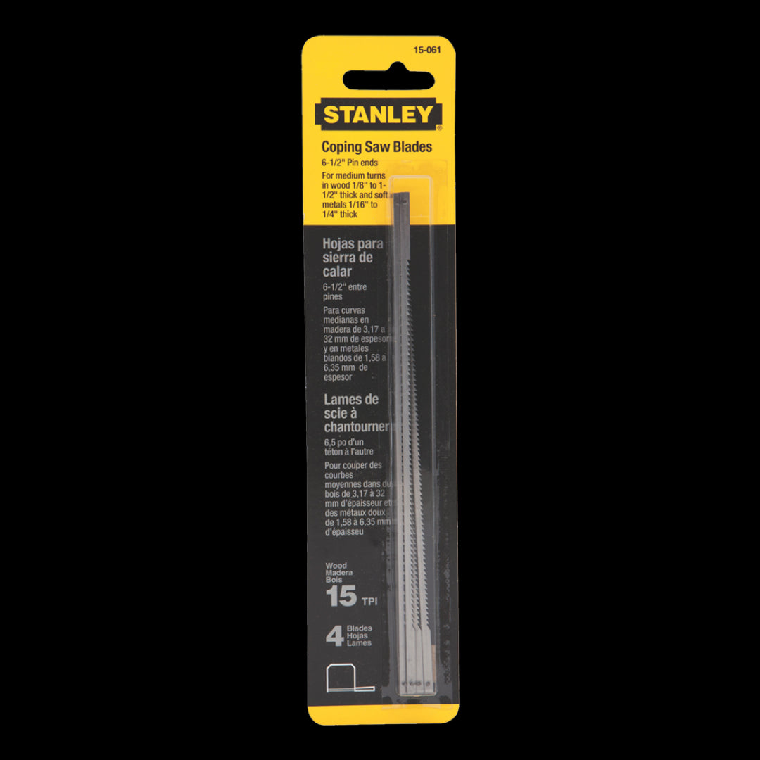 STANLEY Fatmax Coping Saw Blades - 4 Pack