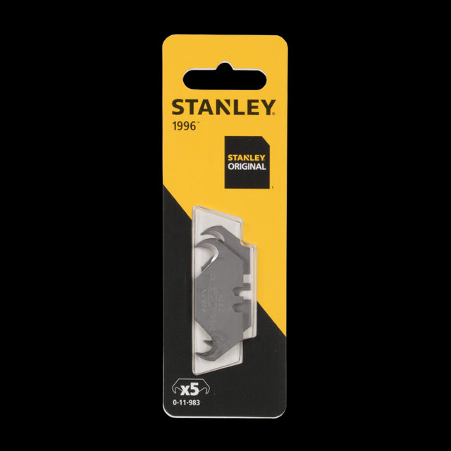 STANLEY Hook Trimming Blades - 5 pack for precision cutting with sharpened hooks, ideal for various materials.