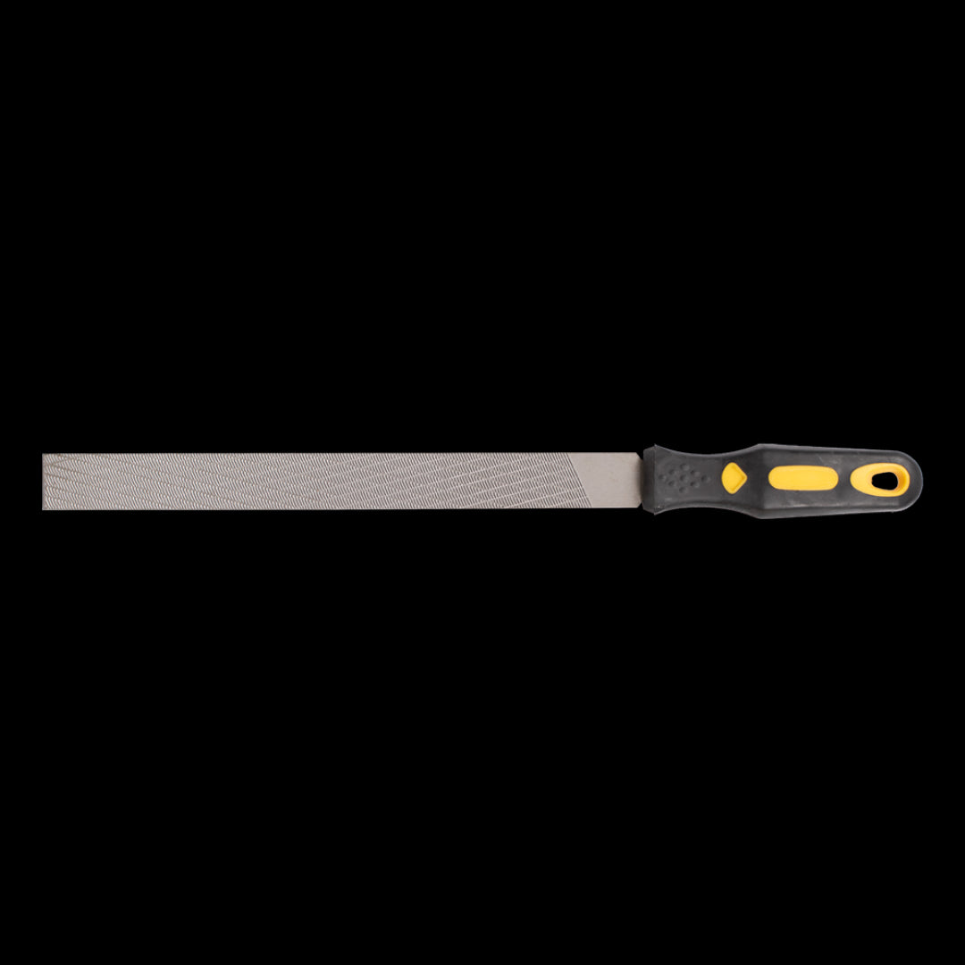 STANWAY 250mm Magicut File, an ergonomic hand tool for precise shaping in metal, wood, and plastic, with a comfortable grip.