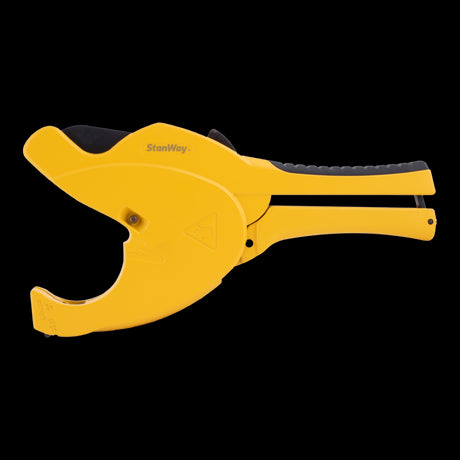 STANWAY Plastic Raptor Pipe Cutter with durable magnesium body and INOX blade for precise and safe pipe cutting up to Ø 63mm.