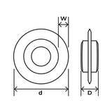 ZENTEN Cutting Wheel for Thin Metal Pipes (19mm x 6.2mm)