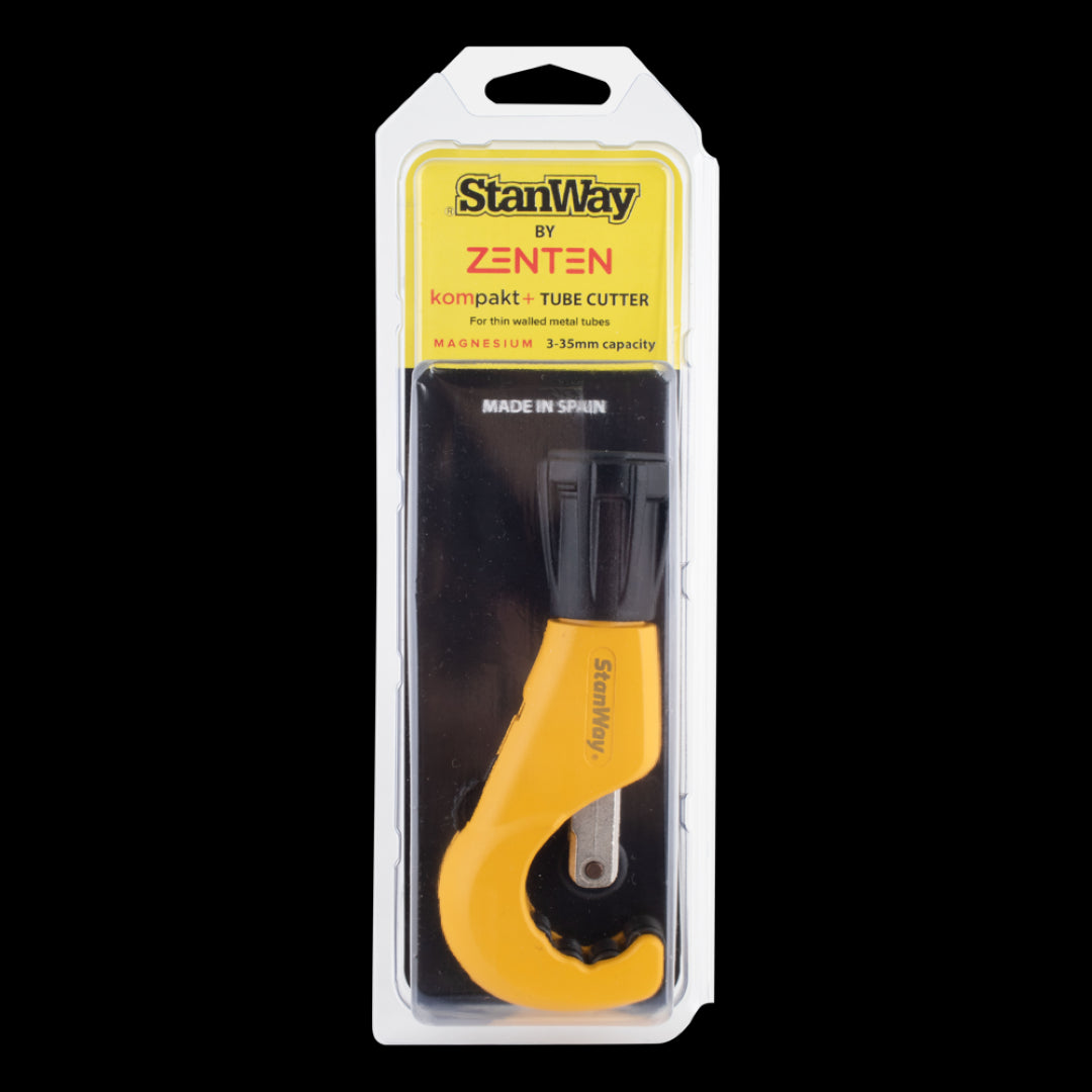 STANWAY Kompakt Pipe Cutter for precise cutting of metal pipes, 3-35mm diameter, featuring ergonomic design and durable construction.