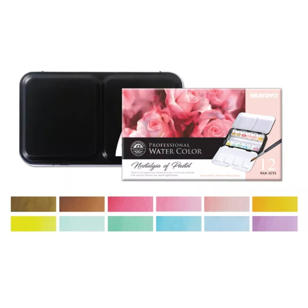 MUNGYO WATERCOLOUR 12HP PASTEL SET