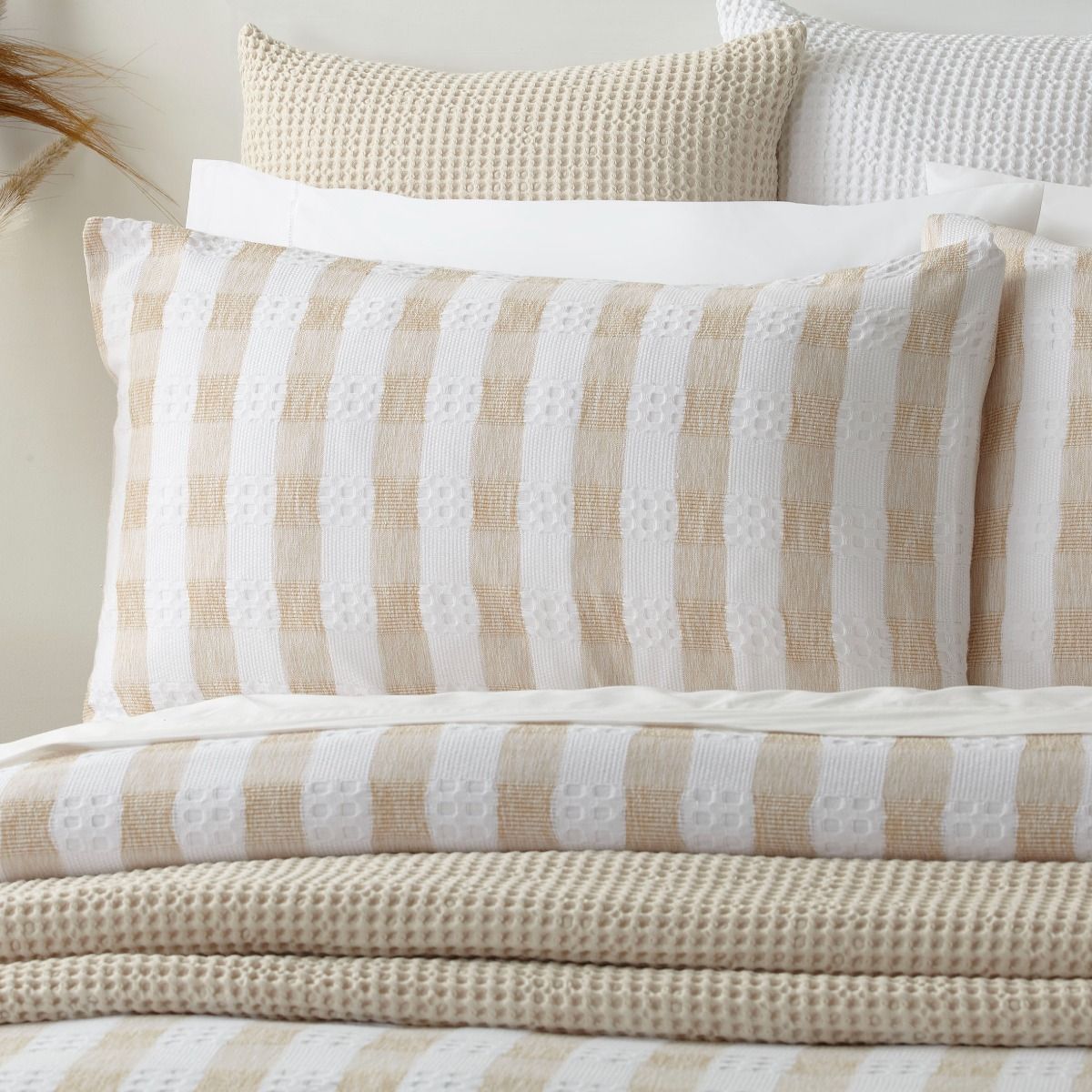 Paxson Duvet Set - Camel - Super King - BAKSANA
