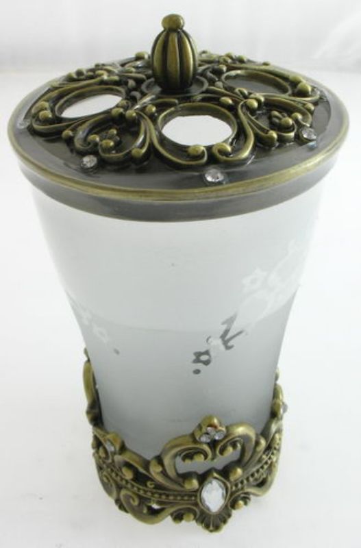 Toothbrush Holder - Antique Brass (14cm)