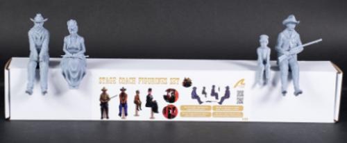 Wooden Ship - 4 figures: 1/12 Stage Coach