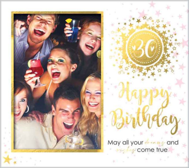 30th Gold Foil Pf 6x4