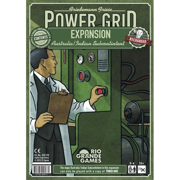 Power Grid - Australia/Indian Subcontinent Recharged - Board Game