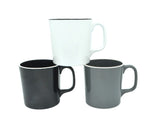 Mug - Jab Vintage Grey/White Rim Enamel Look 300ml