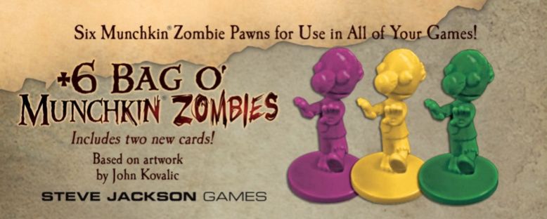 Munchkin Zombies Plus 6 Bag O Munchkin Zombies - Board Game