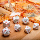 Q Workshop - Pizza - Pepperoni Dice Set 7