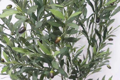 Real Touch Olive Tree Artificial Plant in Black Pot