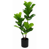 Real Touch Fiddle Leaf Tree Artificial Plant in Black Pot