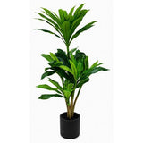 Real Touch Dracaena Tree Artificial Plant in Black Pot 900x900x1400