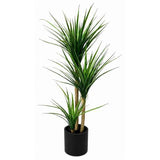 Real Touch Dracaena Tree Artificial Plant in Black Pot 1100x800x1500
