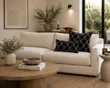 Diamond Embroidered Black Linen Cushion Cover - Snugg & Co 550x550