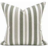 Striped Green Cushion Cover - Snugg & Co 550x550