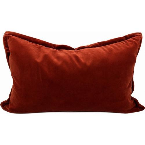 Velvet Burnt Terracotta Cushion Cover - Snugg & Co 400x600