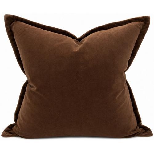 Velvet Camel Brown Cushion Cover - Snugg & Co 550x550