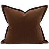 Velvet Camel Brown Cushion Cover - Snugg & Co 550x550