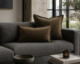 Velvet Olive Cushion Cover - Snugg & Co 550x550