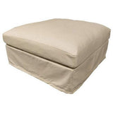 Salt & Pepper Ottoman Slipcover