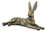 Gold Resin Rabbit Sculpture 260x130x145