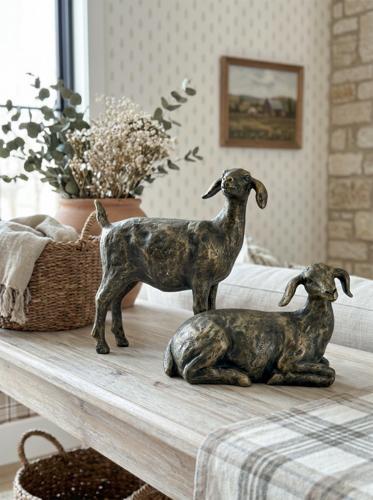 Bronze-Style Sheep Sculpture 235x80x230