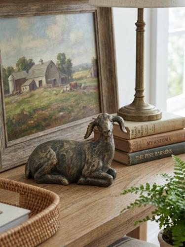 Bronze-Style Sheep Sculpture 210x90x135