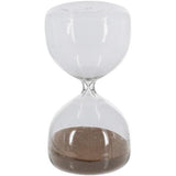 Glass Hourglass With Mocha Sand 85x85x165