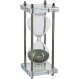 Glass Hourglass With Green Sand 78x78x198