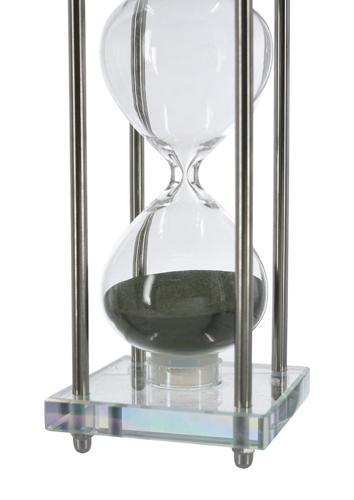 Glass Hourglass With Green Sand 78x78x198