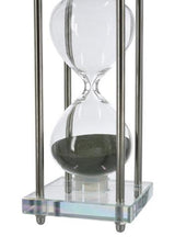 Glass Hourglass With Green Sand 78x78x198